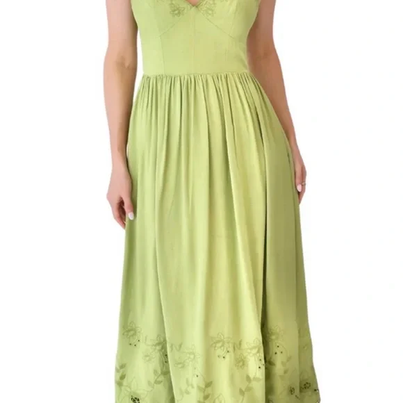 Astr | Dresses | Astr Green Embellished Maxi Sundress For Weddings |  Poshmark